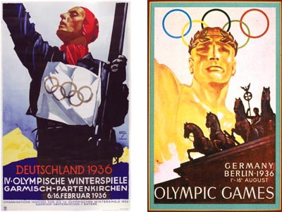 1936 Winter Olympics - Garmisch-Partenkirchen, Germany - 1936 Summer Olympics - Berlin, Germany
